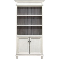 Bookcase, Door, Hartford, 40"x14"x78", Vintage Linen