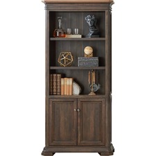 Bookcase, Door, Sonoma, 36"x14"x78", Dark Roast