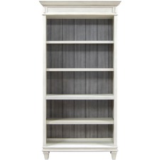 Bookcase, Open, Hartford, 40"x14"x78", Vintage Linen