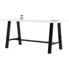 Table, Conference, Bistro, 3'x7', White