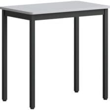 Utility Table, Melamine/Steel, 29.53"x17.72"x29.53", BK/GY