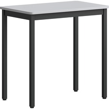 Utility Table, Melamine/Steel, 29.53"x17.72"x29.53", BK/GY