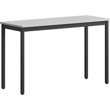Utility Table, Melamine/Steel, 47.24"x17.72"x29.53", BK/GY