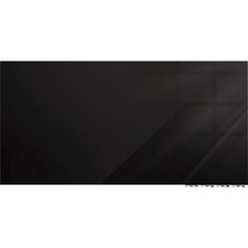 Whiteboard, Glass, Magnetic, Horizontal, 60"x48", BK
