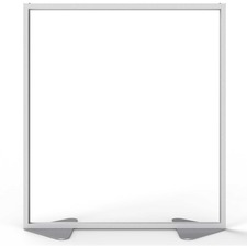 Partition, AluminumFrame, Porcelain, 48"x54", Clear