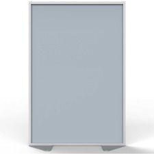 Partition, AluminumFrame, Vinyl, 48"x72", Silver
