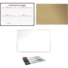 Combo Boards, 4MthPlanner, 1DryErase, 1CorkBoard, WE/Cork