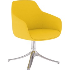 Lounge Chair, Swivel, 24-1/2"x24"x34-1/2", CloudFab/PLSHD Base