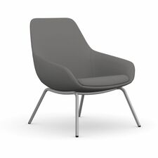Lounge Chair, w/Arms, 4-Leg, 27"x29"x33", CloudFabric/SR Legs