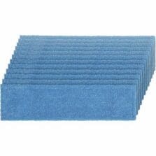 Pad,Adaptable Flat Mop, Microfiber, 18"W, 12/CT, Blue