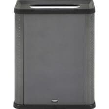 Receptacle, Landfill, 23 Gal, 12.8"x25.14"x31.5", Dark Gray
