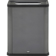 Receptacle, Landfill, 23 Gal, 12.8"x25.14"x31.5", Dark Gray