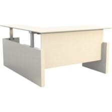 Front Desk, w/Return, Adj, 72"x84"x29-1/2"-49-1/4", TextSeaSalt