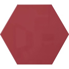 Whiteboard, Hexagon, Steel, 21"x18", Rose