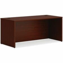 Desk Shell, Rectangle, 66"x30"x29", Mahogany