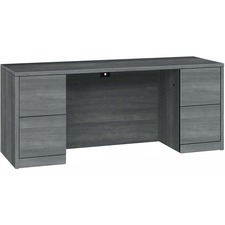Credenza, w/Kneespace, 72"x24"x29-1/2", Sterling Ash