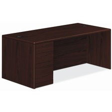 Left Pedestal Desk, 4-1/2" Recssd, B/B/F, 66"x30"x29-1/2", MY