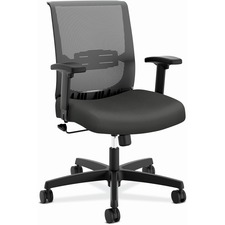 Task Chair, Mesh, Swivel Tilt, 27-3/4"x27-1/2"x42", Iron Ore