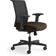 Task Chair, Mesh, Synchro-Tilt, 27-3/4"x27-1/2"x42", Espresso