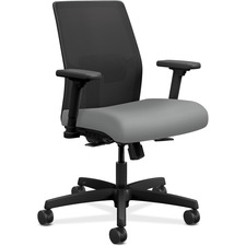 Task Chair, Mesh Back, 26"x26-1/2"x40-1/2", Frost Fabric