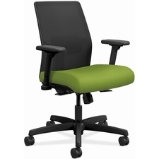 Task Chair, Mesh Back, 26"x26-1/2"x40-1/2", Pear Fabric