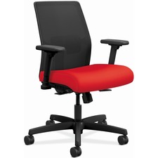 Task Chair, Mesh Back, 26"x26-1/2"x40-1/2", Ruby Fabric