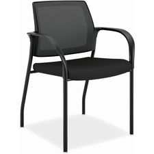 Stacking Chair, w/Glides, 25"x21-3/4"x33-1/2", CU BK Seat