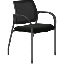 Stacking Chair, w/Glides, 25"x21-3/4"x33-1/2", PU BK