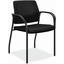 Stacking Chair, w/Glides, 25"x21-3/4"x33-1/2", BK Vinyl