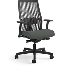 Task Chair, ReActiv Back, 27"x28-1/2"x44-1/2", Iron Ore/BK