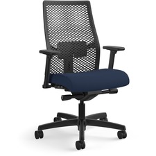 Task Chair, ReActiv Back, 27"x28-1/2"x44-1/2", Navy/Black