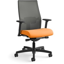 Task Chair, Mesh Back, 27"x28-1/2"x44-1/2", CCL/Apricot/BK