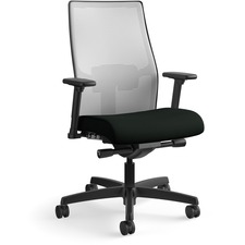 Task Chair, Mesh Back, 27"x28-1/2"x44-1/2", Fog/Iron Ore/BK