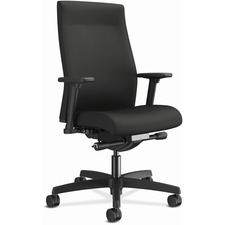 Task Chair, 27"x28-1/2"x44-1/2", Iron Ore/Black Frame