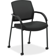 Fixed Loop Arm Side Chair, 23"x24-3/4"x34-1/2", Black