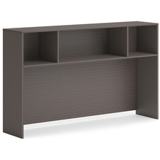 Hutch, No Doors, 66"x14"x39-1/4", Slate Teak