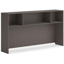 Hutch, No Doors, 72"x14"x39-1/4", Slate Teak