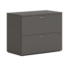 Lateral File, 2-Drawer, Removable Top, 36.5"x20"x29", Slate Teak