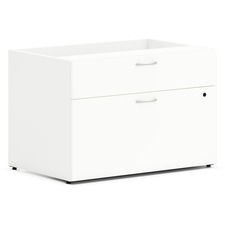 Credenza, Low, Personal, 2-Drawer, 30"x20"x21", Simply White