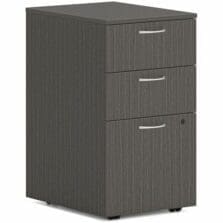 Pedestal, Mobile, , B/B/F, 15"x20"x28", Slate Teak