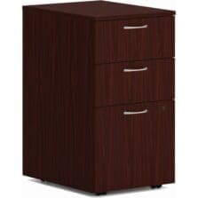 Pedestal, Mobile, B/B/F, 15"x20"x28", Mahogany