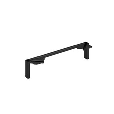 Support Legs, f/Mod Credenza, 30"Dx7"H, Black