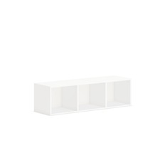 Storage, Wall-mounted, Open, 48"x14"x13-1/2", Simply White