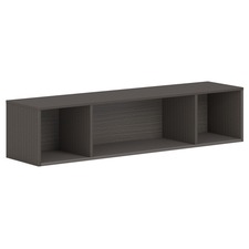 Storage, Wall-mounted, Open, 60"x14"x13-1/2", Slate Teak