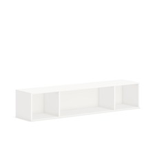 Storage, Wall-mounted, Open, 66"x14"x13-1/2", Simply White