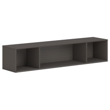 Storage, Wall-mounted, Open, 66"x14"x13-1/2", Slate Teak
