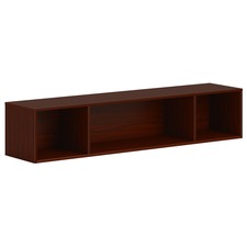 Storage, Wall-mounted, Open, 66"x14"x13-1/2", Mahogany