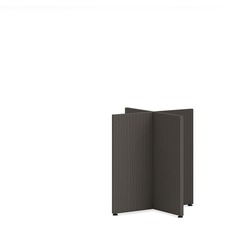 X-Base, f/Mod 42" Round Top, 28"H, Slate Teak