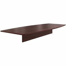 Conference Tabletop, Boat-shaped, 120"x48"x1-1/8", Mahogany
