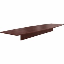 Conference Tabletop, Boat-shaped, 168"x48"x1-1/8", Mahogany